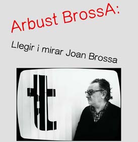 Detail of the poster of Joan Brossa Exhibition